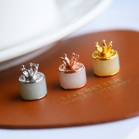 An Exquisite Silver Inlaid White Jade Pendant