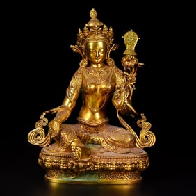 A Rare Gilt Bronze Buddha statue