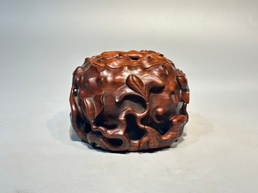 A Rare Huanghuali Wood Censer