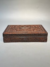 A Rare Huanghuali Wood Jewelry Box