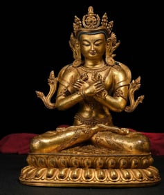 A Rare Gilt Bronze Vajradhara