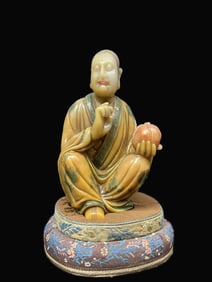 A Rare Shoushan Stone Figure Sculpture