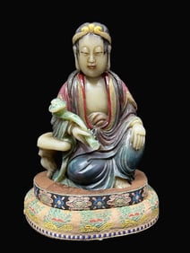 A Rare Shoushan Stone Figure Sculpture