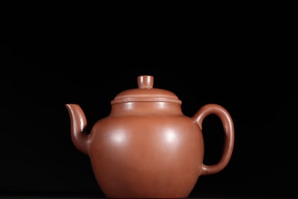 A Rare Palace Lantern Shape Zisha teapot