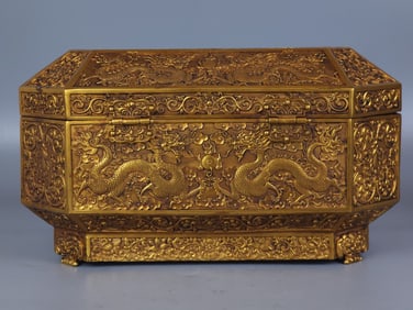 Gilt Bronze Dragon Pattern Box