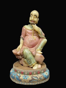 A Rare Shoushan Stone Figure Sculpture