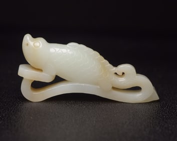 A Rare Hetian Jade Ruyi Pendant