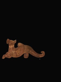 A Rare Gilt Bronze Animal-Shaped Gold Foil