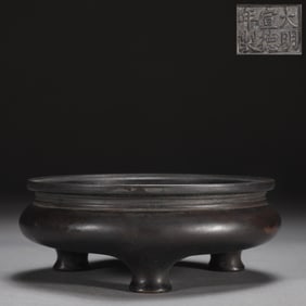 Bronze Body Tripod Censer
