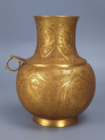 Gilt Bronze Phoenix Pattern Jar