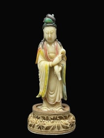 A Rare Shoushan Stone Figure Sculpture