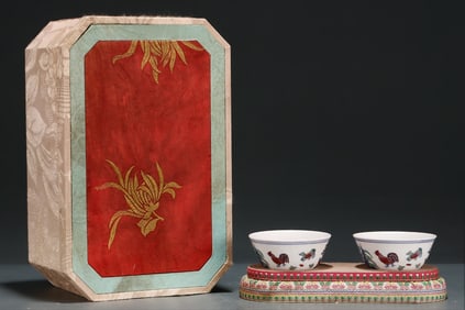 A Rare Doucai Chicken Cup