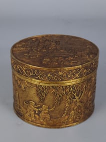 Gilt Bronze Figures Pattern Box
