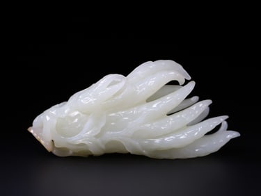 A Rare Hetian Jade Buddha's Hand