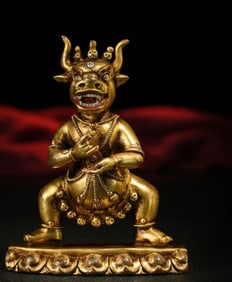A Rare Gilt Bronze Vajrabhairava