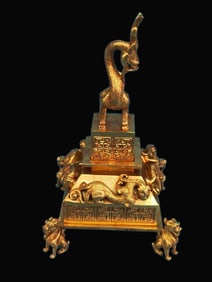 A Rare Gilt Bronze Set of Seals