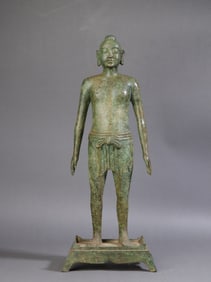 A Exquisite Bronze Acupuncture Figure