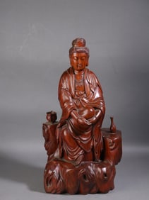 A Exquisite Boxwood Avalokitesvara