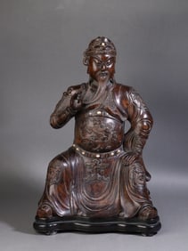A Exquisite Eaglewood Guan Yu Statue
