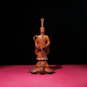 A Rare Hetian Jade Figure Ornament