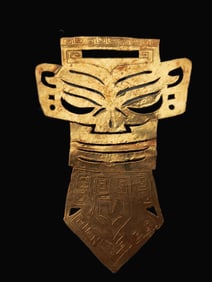 A Rare Gilt Bronze Gold Foil