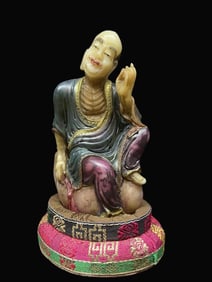 A Rare Shoushan Stone Figure Sculpture