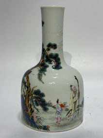 A Rare Famille-Rose Figure Story Pattern Vase