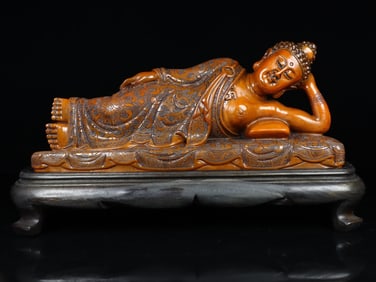 An Exquisite Tianhuang Stone Buddha Statue