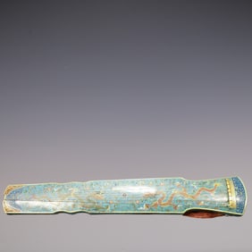 A Exquisite Cloisonne Lotus Pattern Dragon Pattern Zither