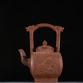 An Exquisite Purple Sands Dragon Pattern Ewer