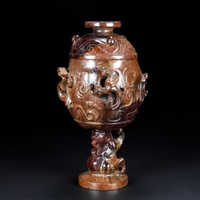 An Exquisite White Jade Censer