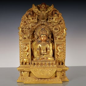 An Exquisite Gilt Bronze Statue of Tara
