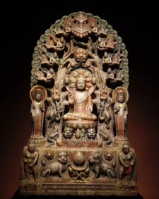 A Exquisite Marble Statue of Bodhisattva Ornament