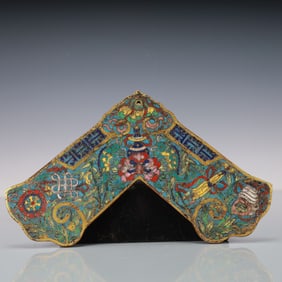 An Exquisite Cloisonne Gilt Bronze Lotus Pattern Flower Pattern Ornament
