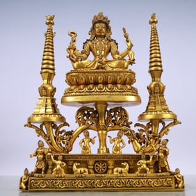 A Exquisite Gilt Bronze Buddha statue
