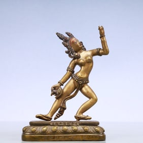 A Exquisite Gilt Bronze Statue of Chakrasamvara