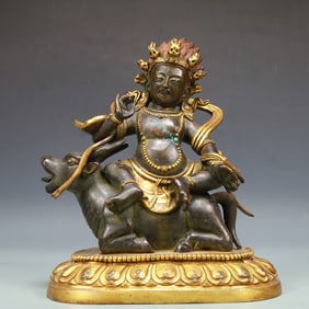 A Exquisite Gilt Bronze Statue of Mammon