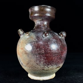 An Exquisite Purple Gold Glaze Jar