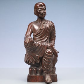 An Exquisite Eaglewood Statue of Arhat