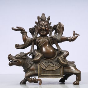 A Exquisite Coppery Statue of Mammon