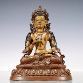 A Exquisite Gilt Bronze Statue of Bodhisattva