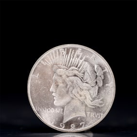 Liberty In God We Trust 1927 Sterling Silver One Dollar Coin