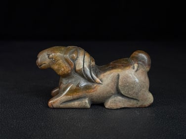 An Exquisite White Jade Horse Ornament