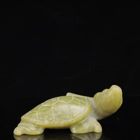 An Archaic Hongshan Culture Yellow Jade Turtle Ornament