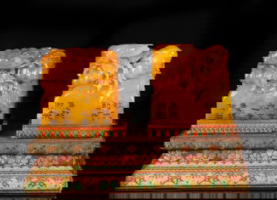 A Pair of Exquisite Tianhuang Stone Flower and Butterfly Pattern Seals