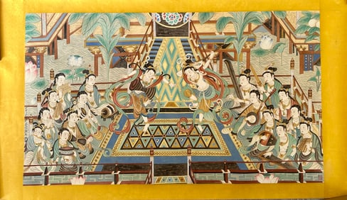 A Chinese Ink Painting of Woman on Paper,Zhang Daqian