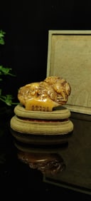 An Exquisite Tianhuang Stone Dragon Seal