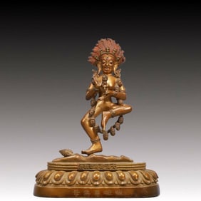 A Solemn A Rare Statue of Chakrasamvara