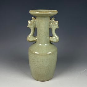 An Exquisite Longquan yao Double-Ears Vase