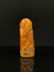 An Exquisite Shoushan Stone Character and Story Pattern Seal
